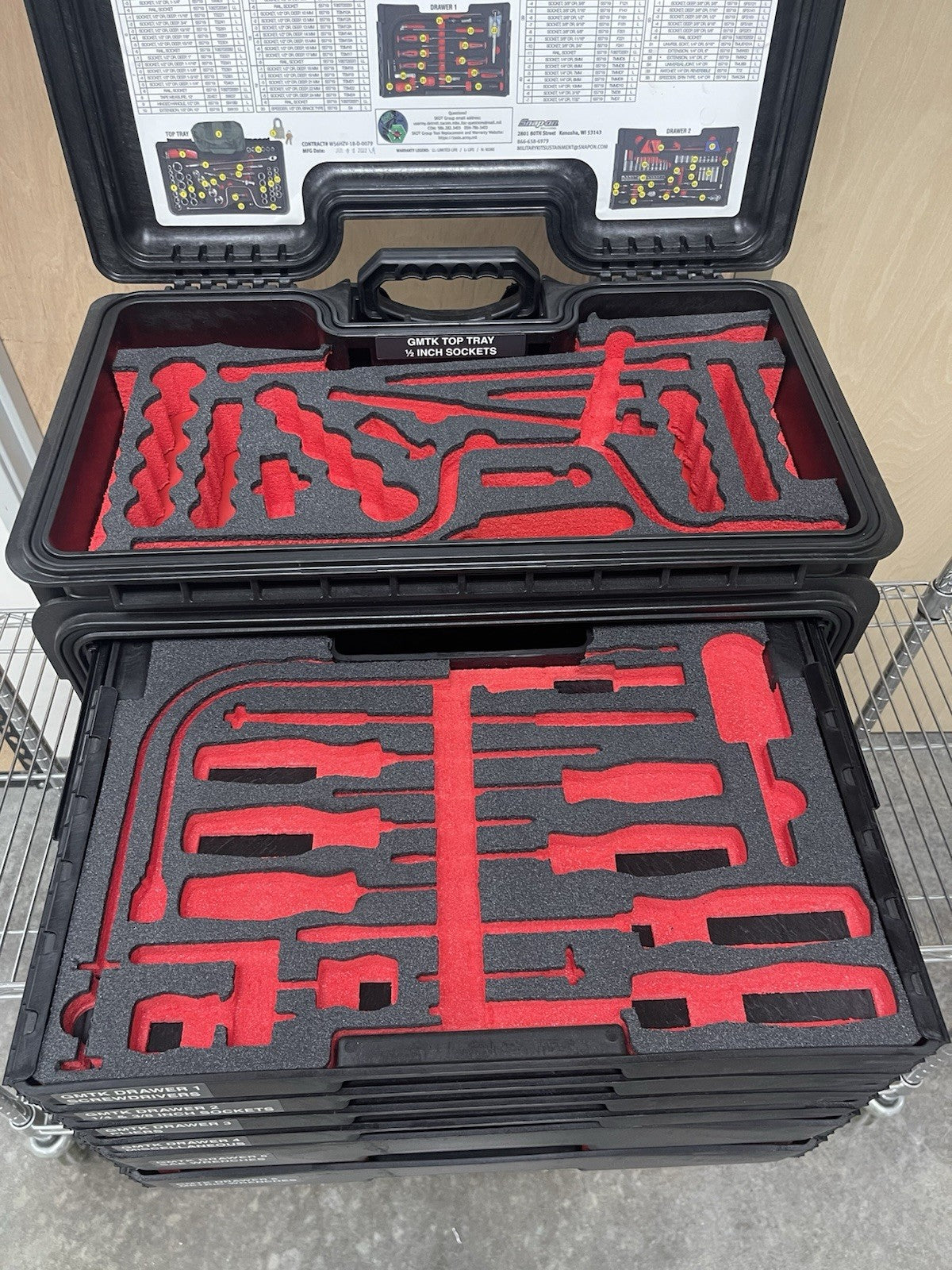 Snap-on Tools GMTK 6 Drawer All-Weather Rolling Tool Box  Empty Case Only!