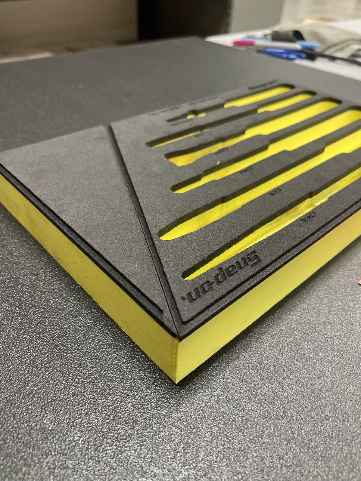 Snap-on fmpl02hv FMPL02B foam organizer6pc essential plier set Hi Viz Yellow