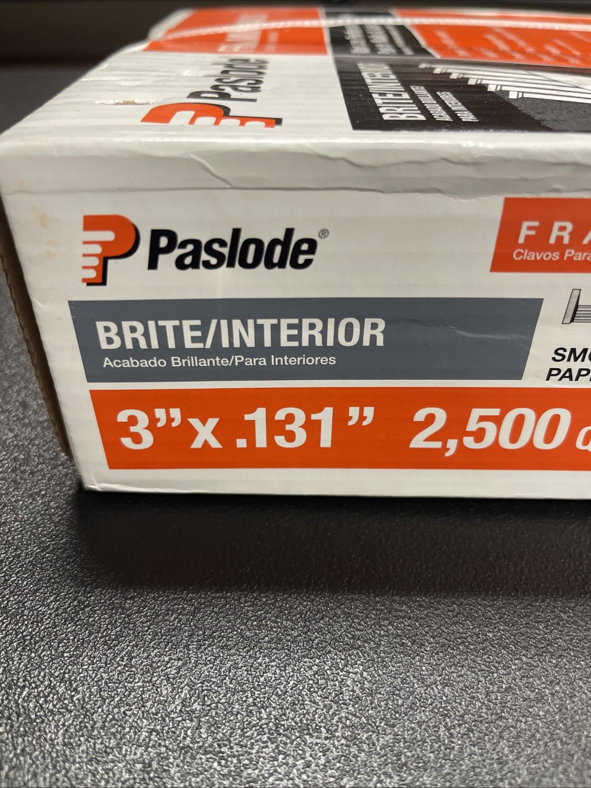 Paslode Framing Nails Smooth Full Head 30°  3"x .131" 2500ct 650830