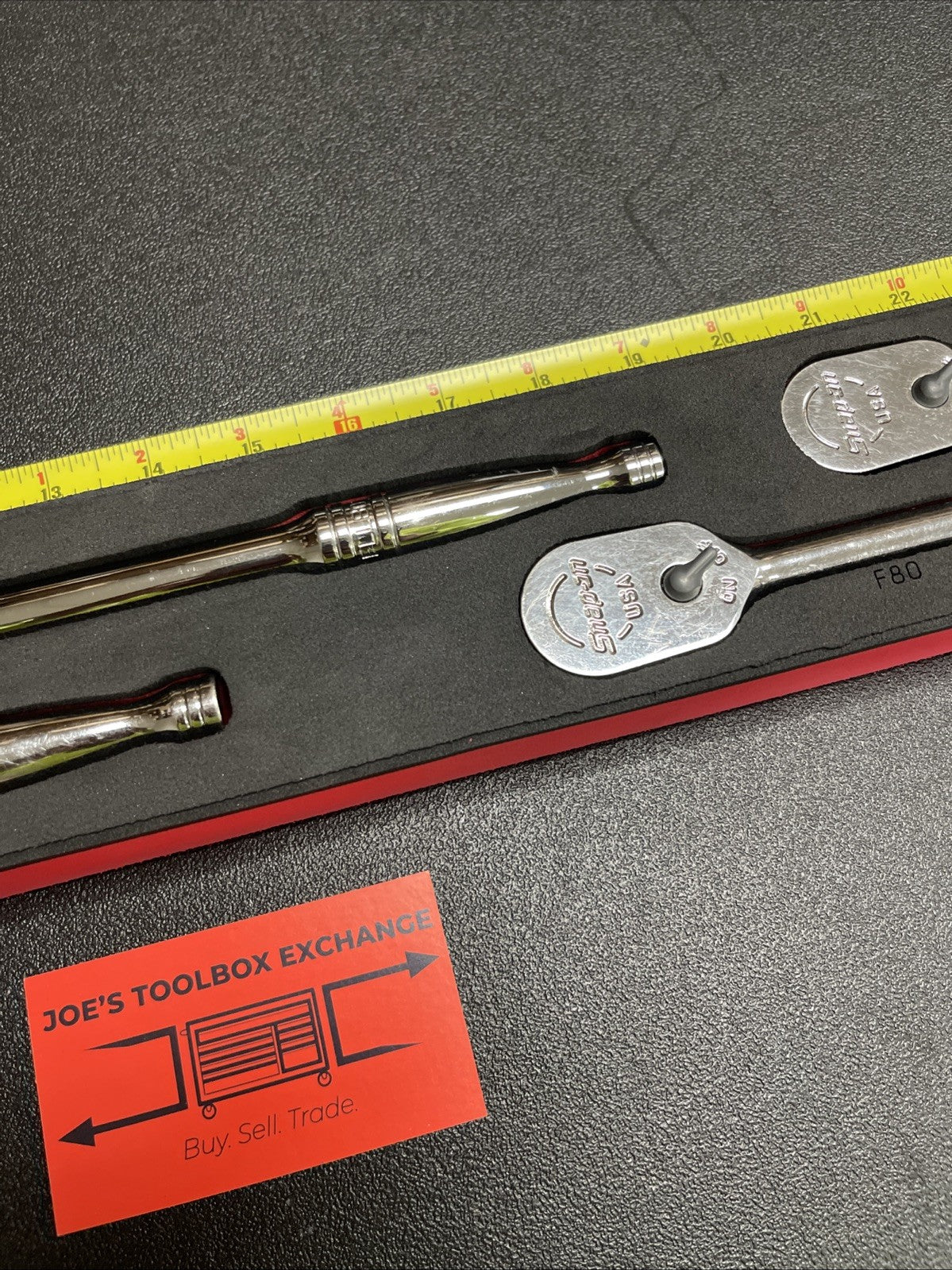 Snap-on 204RT01FR 3/8" Drive Ratchet Set Pro-fi Red FK80 F80 FL80 FLL80