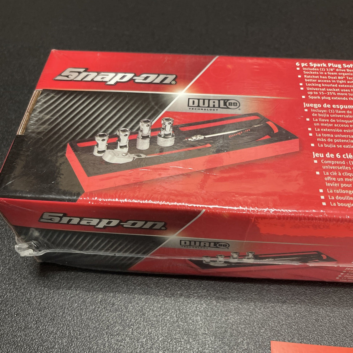 Snap-on Tools RED 6pc 3/8” Drive Spark Plug General Service Foam Set 206SPRK02FR