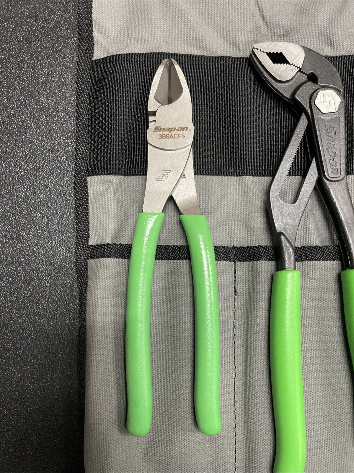 NEW Snap On 4pc Plier Set ( 388ACF + PWCS9AF + LN47ACF + AWPBX10) PL4TGKB1G