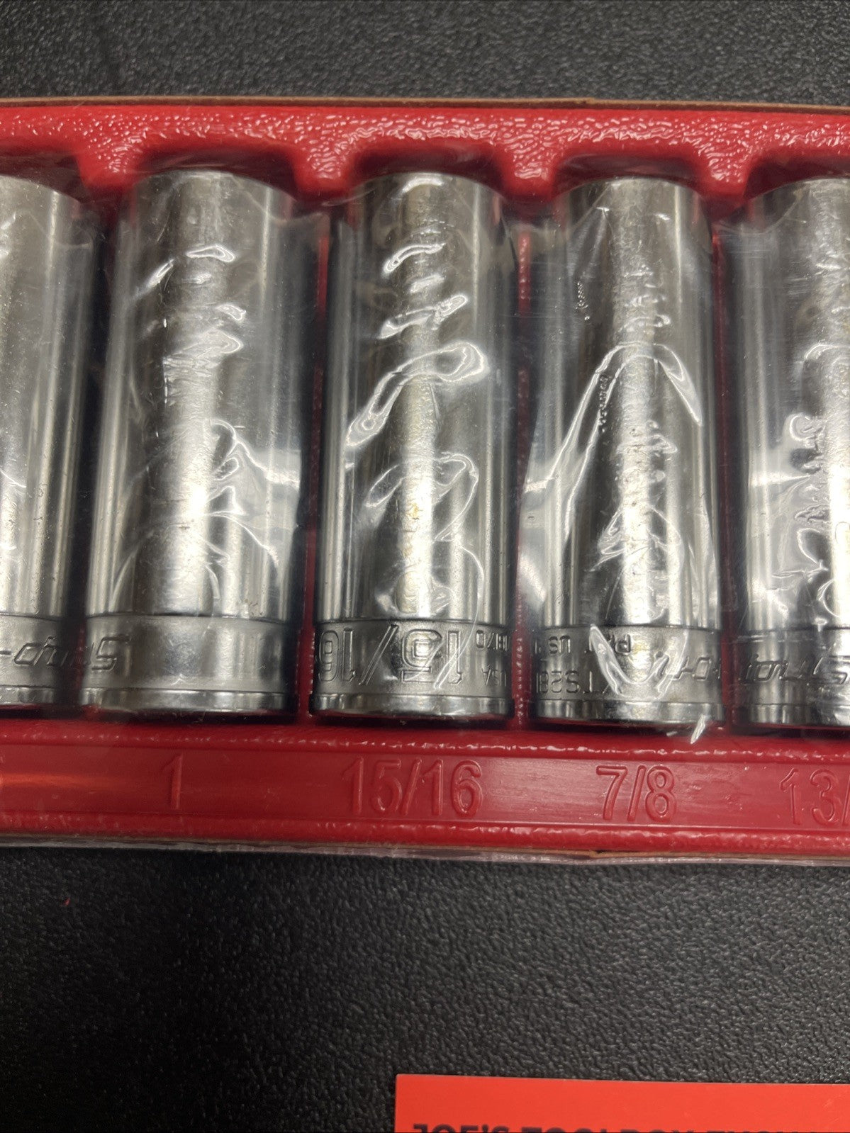 New Snap-on™ 13pc 1/2" Drive 3/8" thru 1 1/8" 6-pt FDX Deep Socket Set 313YTSY