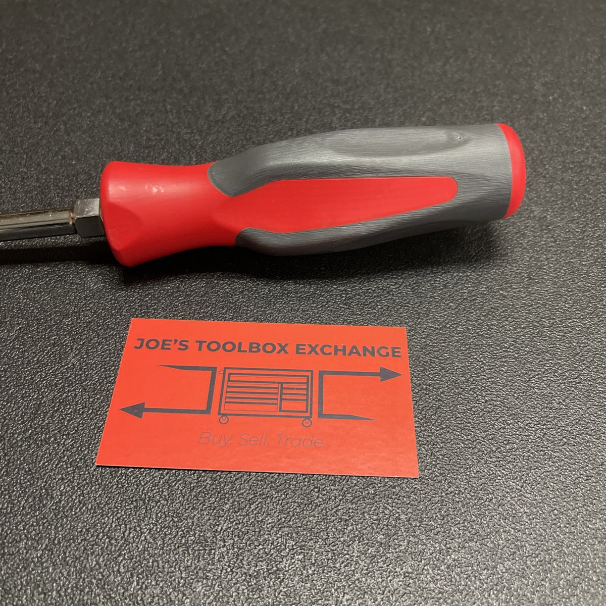 Snap-on Tools NEW USA RED Hard Handle 3/8" Flat Head / Slotted Screwdriver SHD8