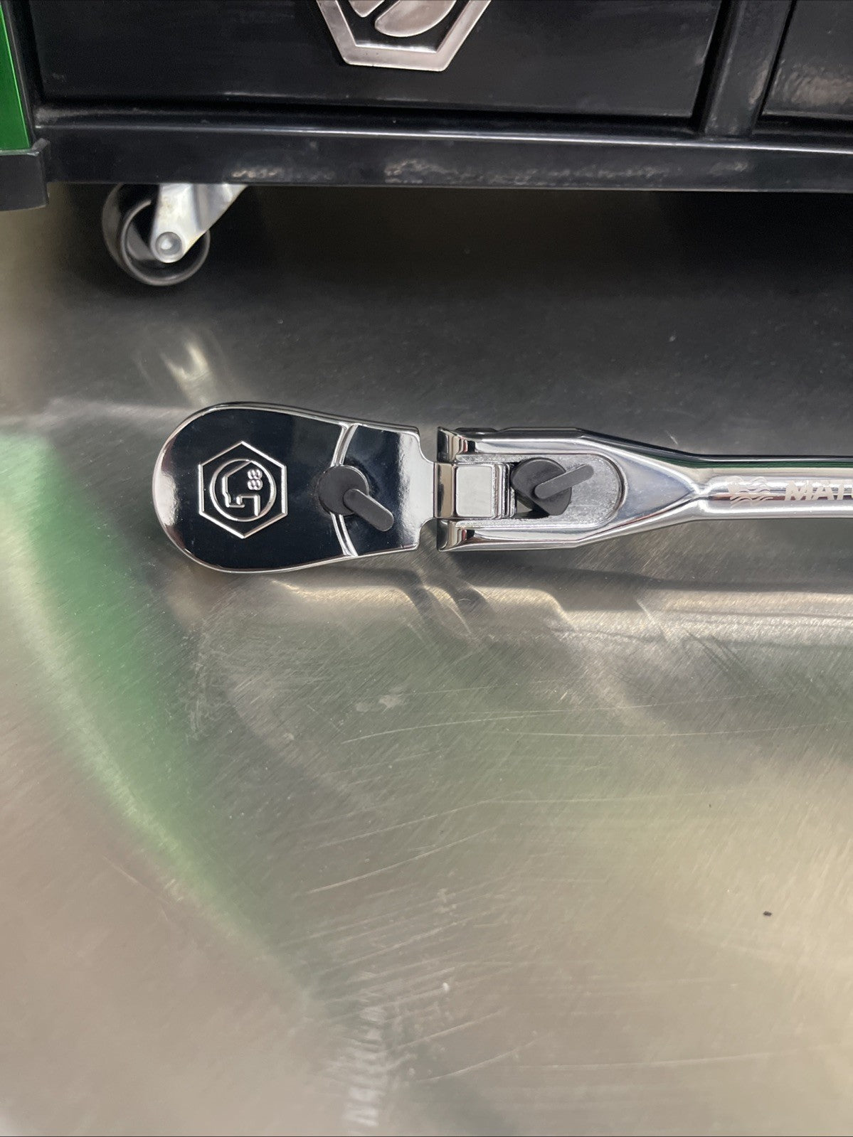 NEW! Matco Tools BFR128LFG 3/8" DRIVE 12-1/2" LOCKING FLEX HEAD RATCHET GREEN