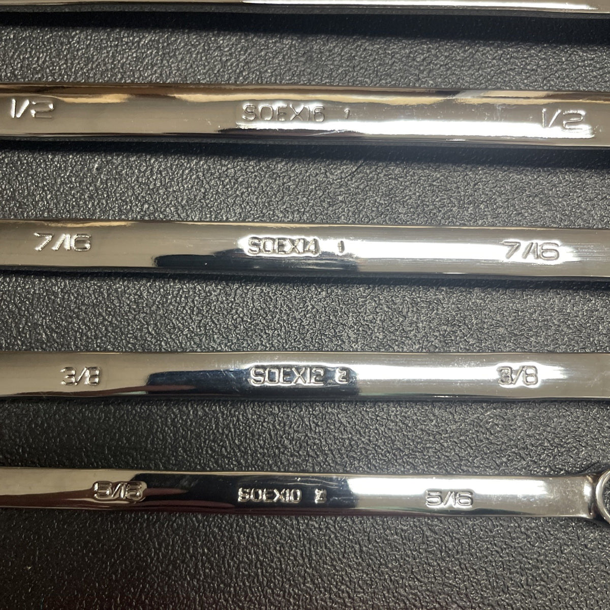 Snap-on Tools USA NEW 10pc 12 Point Flank Drive PLUS Combo Wrench Set SOEX710