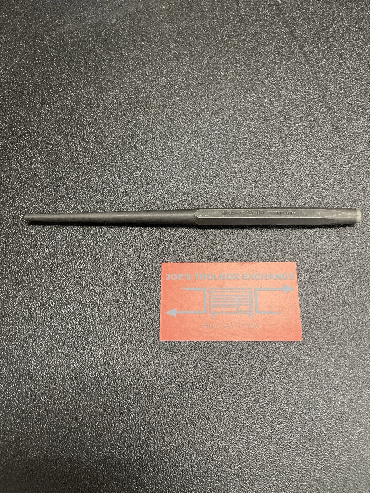 Snap-on Tools USA NEW 9” Length 3/16” Tip SAE Long Taper Steel Punch PPC907