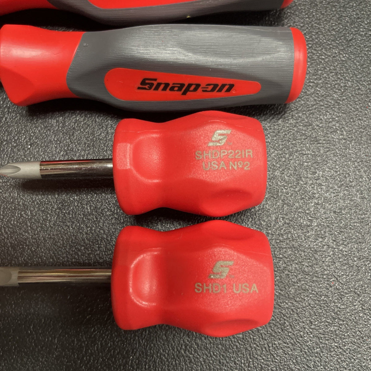 Snap-on Tools USA NEW 7pc RED HARD Handle Combination Screwdriver