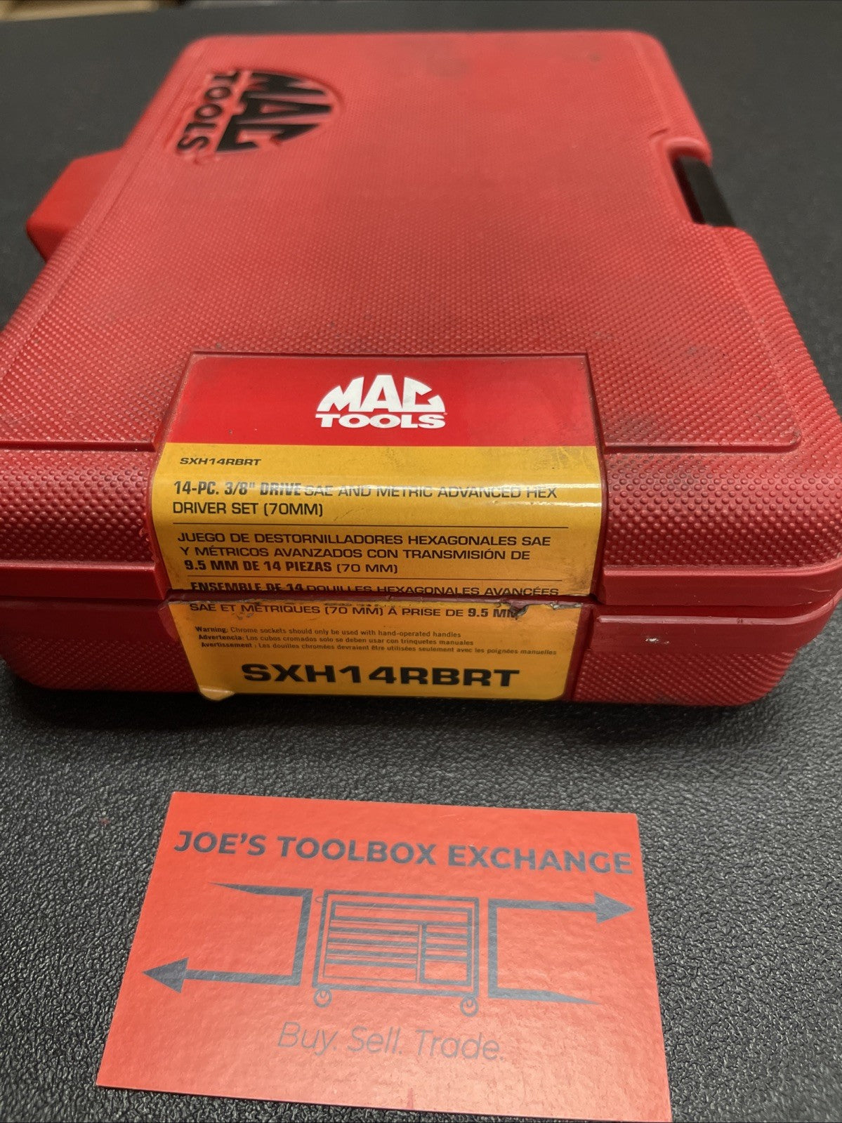 Mac Tool Sxh14rbrt 14pc Sae / Metric Hex Driver Set Rbrt Grip edge