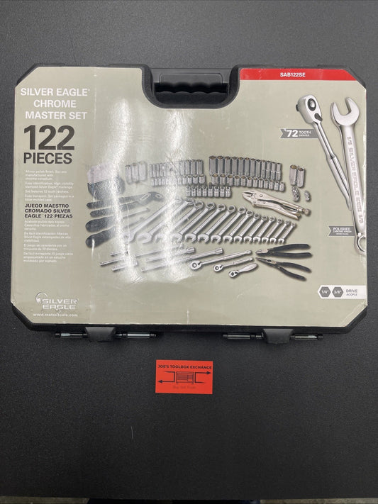 Matco Tools SAB122SE 122 PIECE 1/4" & 3/8" DRIVE SILVER EAGLE® MASTER TOOL SET