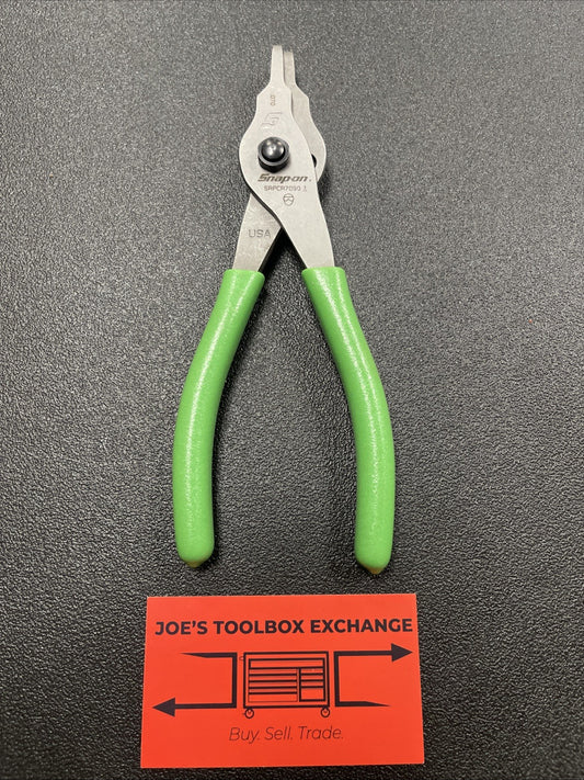 Snap-on Tools USA NEW STYLE GREEN  .070 Tip 90° Snap Ring Pliers SRPCR7090G