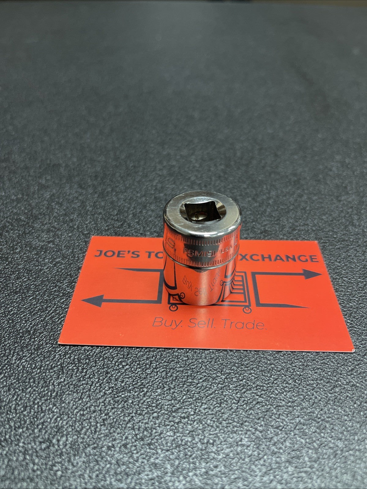 Snap-On Tools FSM191  19mm 3/8" drive metric 6pt shallow chrome socket USA 