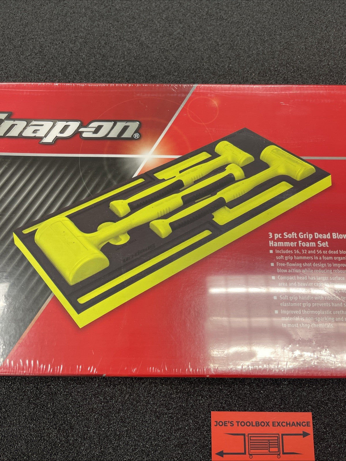 New Snap-on HBFE301FHV 16 32 56 oz Orange Dead Blow Hammer Foam Set HBFE16