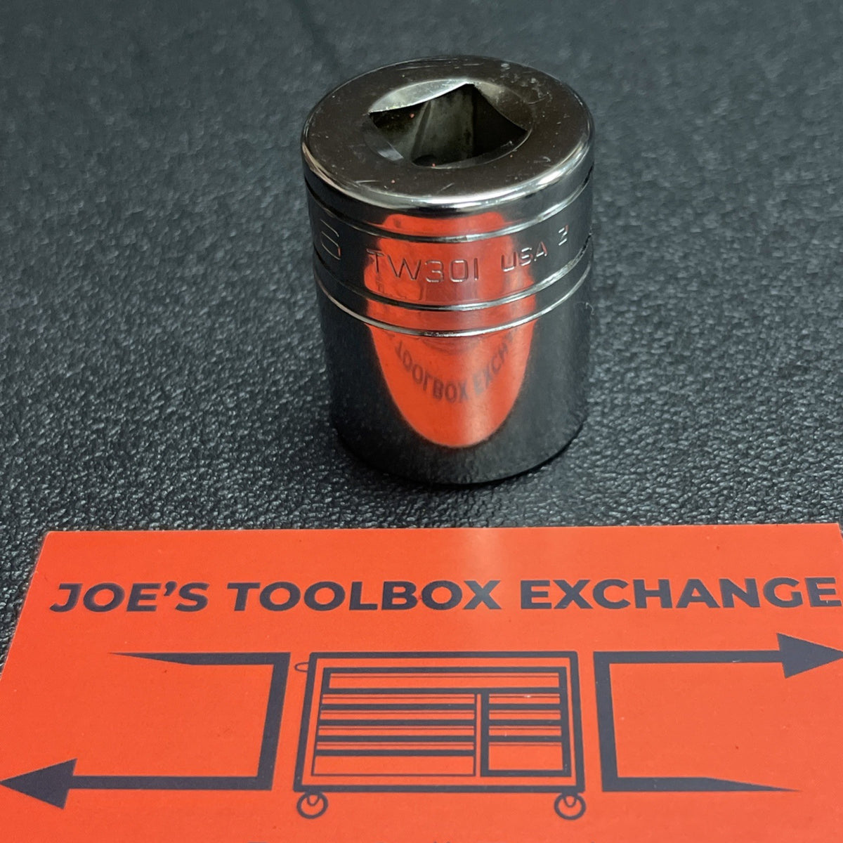 Snap-on Tools USA NEW 1/2" Drive 15/16" SAE 6 Point Shallow Chrome Socket TW301