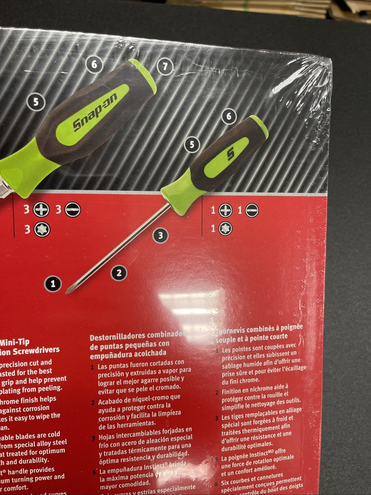 Snap-on Tools USA NEW 12PC GREEN Soft Grip MIX TIP Screwdriver Set SGDXW120BG