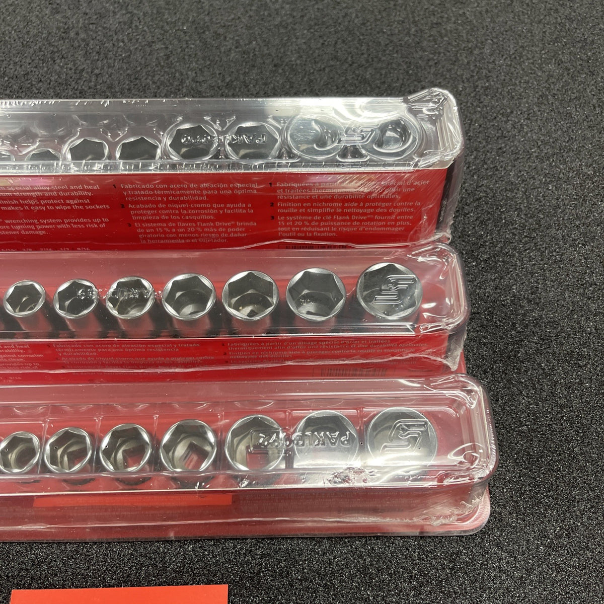 Snap-on Tools USA NEW 33pc 3/8" Drive SAE 6 Point Shallow Semi Deep MASTER SET