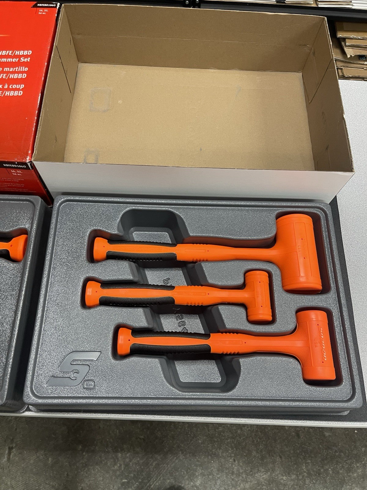 SNAP ON TOOLS HBFEBD106 O ORANGE Dead Blow Hammers 6Pc Ball Peen 16oz 32oz 56oz+