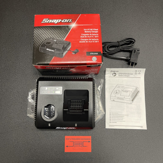 Snap-On Tools CTC131A 14.4v And 18v Dual Bay Charger NEW