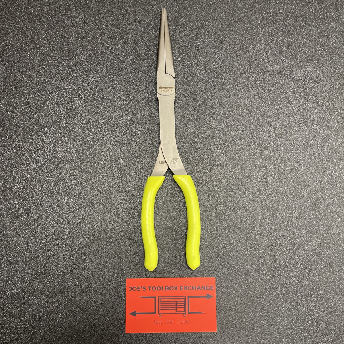 Snap-On USA NEW Hi Viz Soft Grip 11" Talon Grip Needle Nose Pliers 911ACFHV