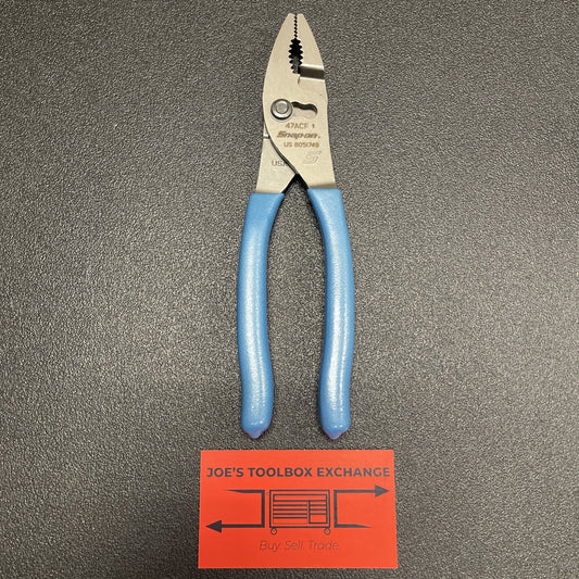 Snap-on Tools USA NOS LIMITED PEARL BLUE 8" Combination Slip-Joint Pliers 47ACF