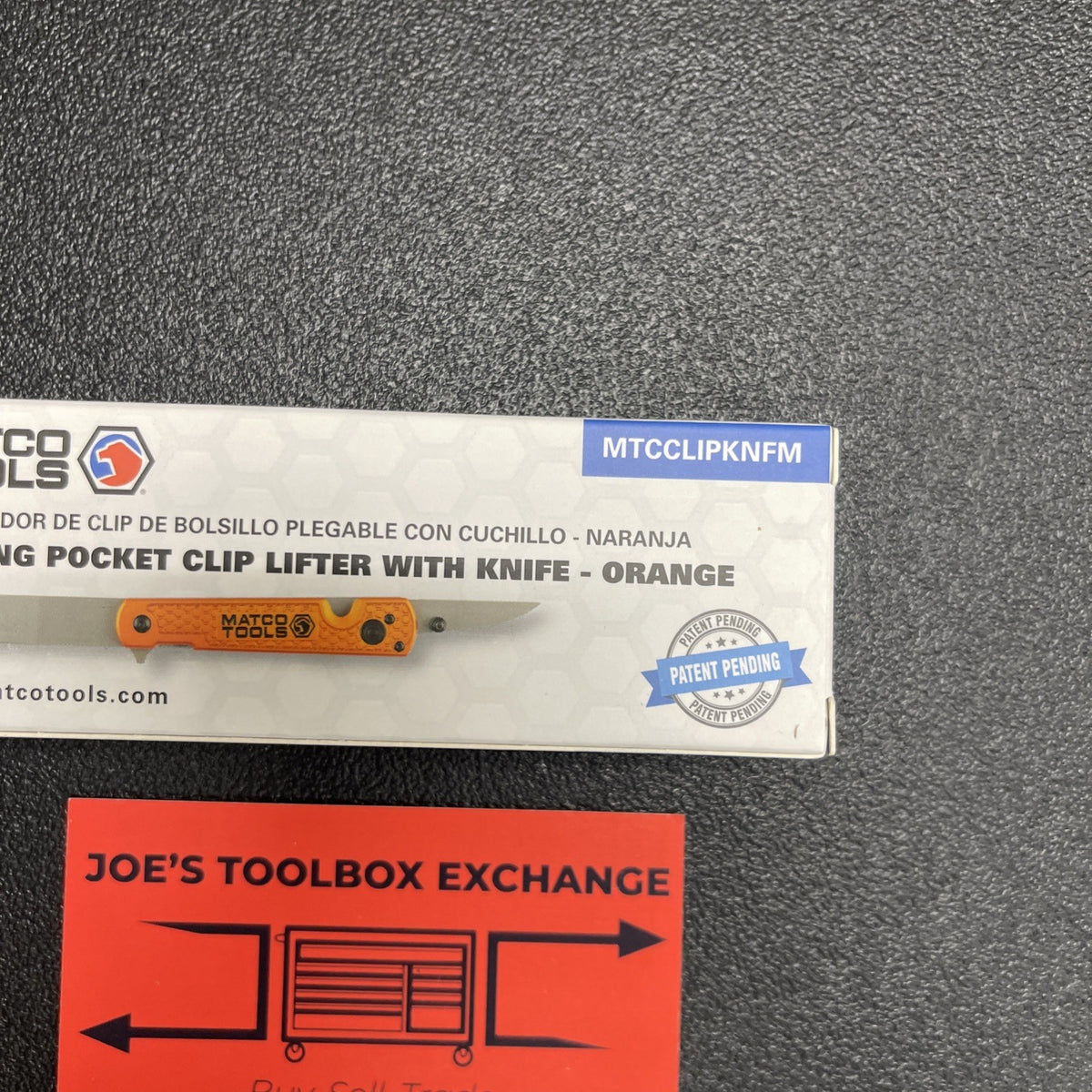 Matco Tools Orange. Folding Panel Clip Lifter Popper Pocket Knife MTCCLIPKNFM