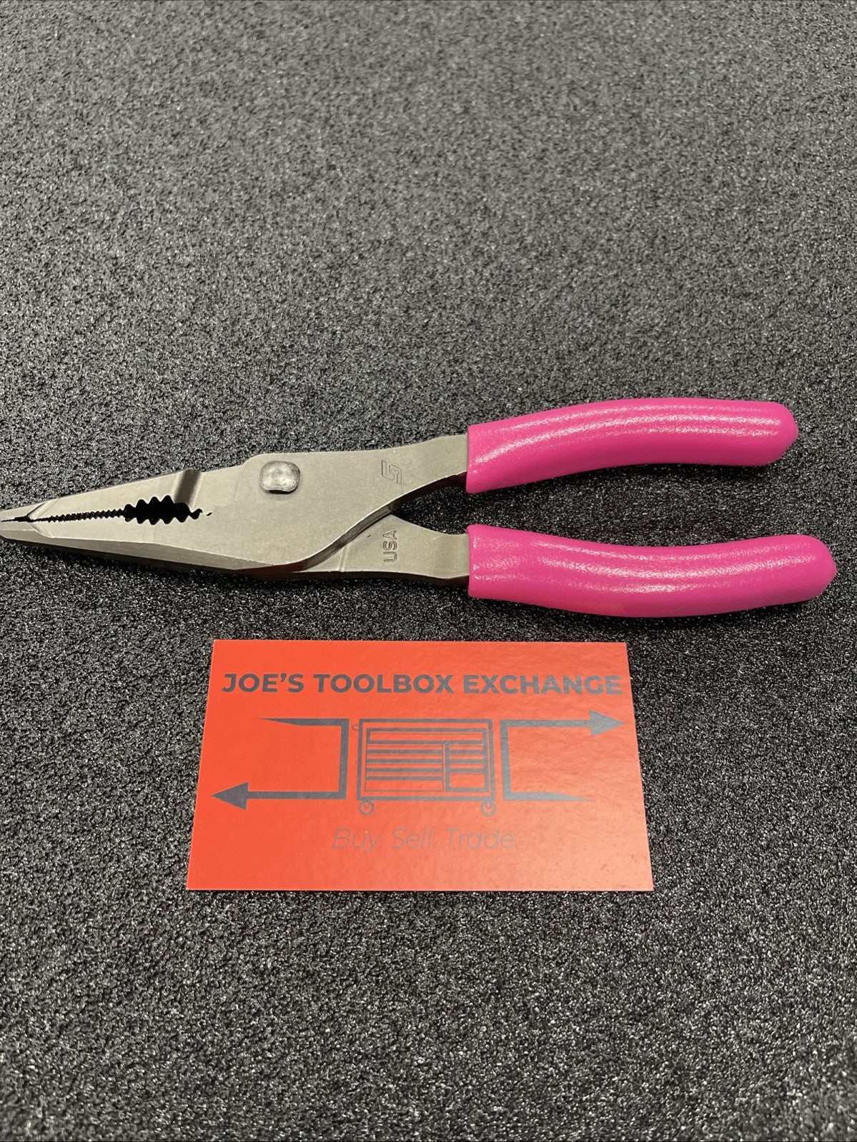 Snap-on Tools NEW ELECTRIC PINK 7" Talon Long Nose Slip Joint Pliers LN46ACFEP