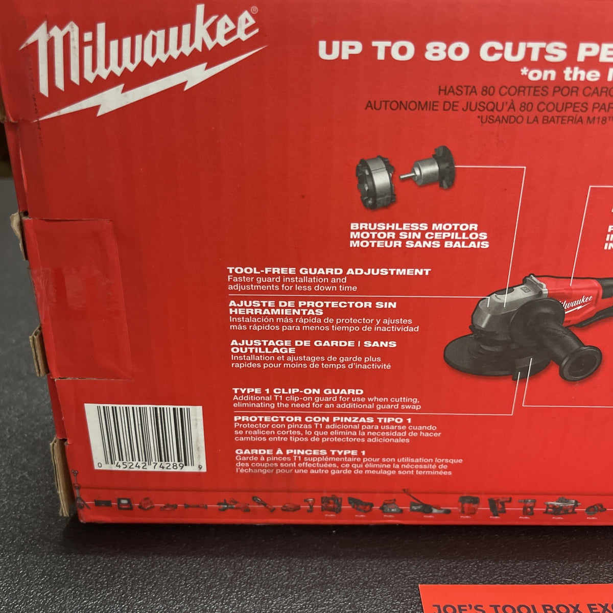 Milwaukee 2686-20 M18 18V Brushless Cordless 4-1/2" / 5" Cut-Off Grinder