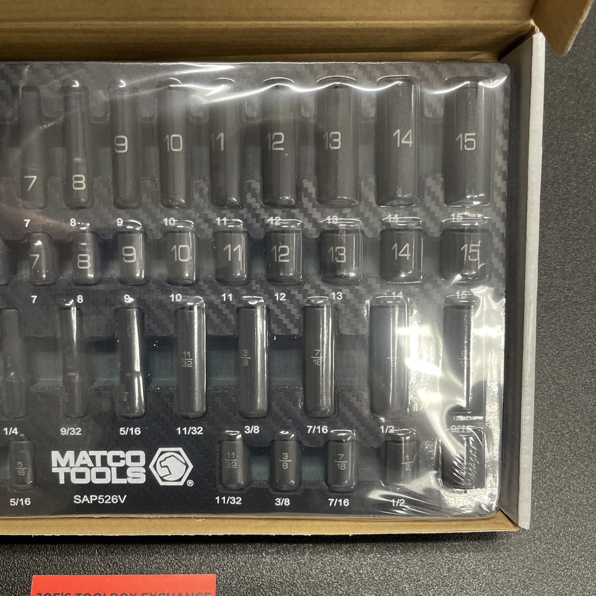 MATCO 52 PIECE 1/4 DRIVE ADV STANDARD AND DEEP SAE AND METRIC IMPACT SOCKET SET