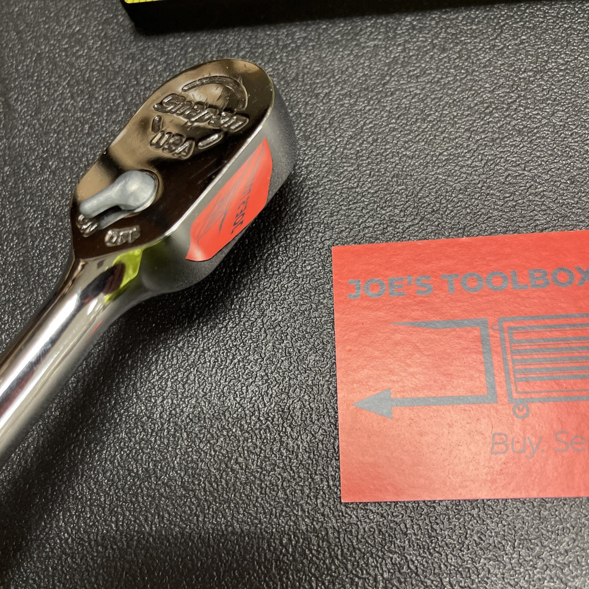 Snap-on Tools USA Used 3/8" Drive Fine Tooth Standard Handle Chrome Ratchet F80