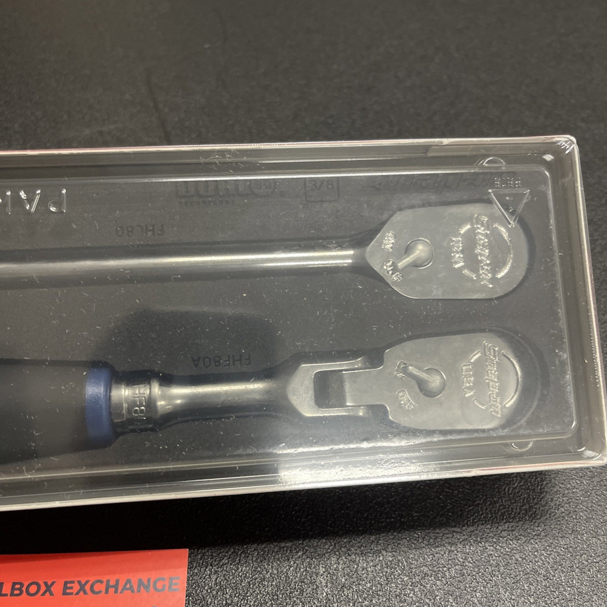 SNAP ON TOOLS  2Pc 3/8" Power Blue Soft Grip Foam Ratchet Set 202RT05FMB