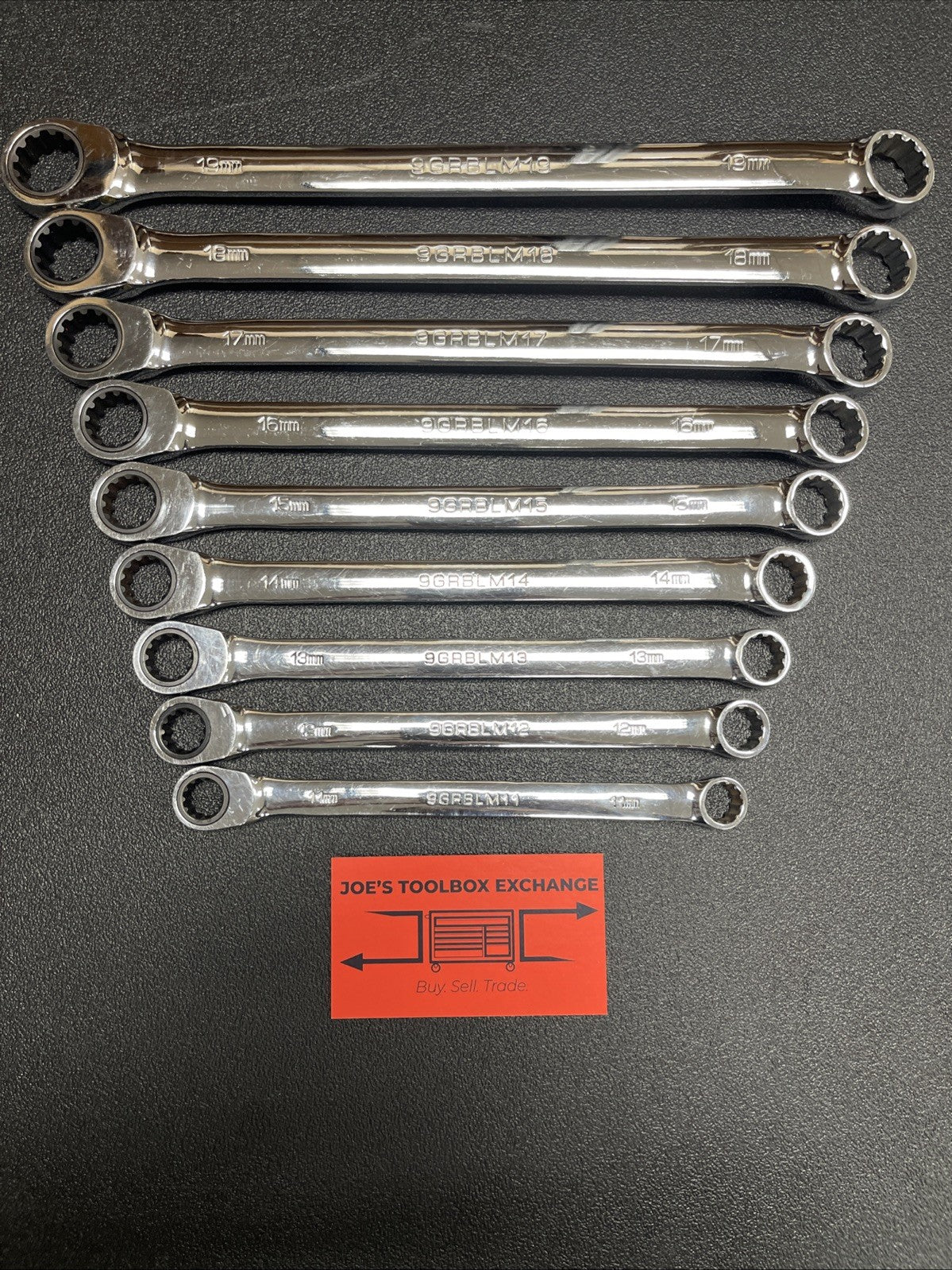 Matco GRBLM 10 Piece Metric Ratcheting Double Box Wrench Set 11MM- 19MM