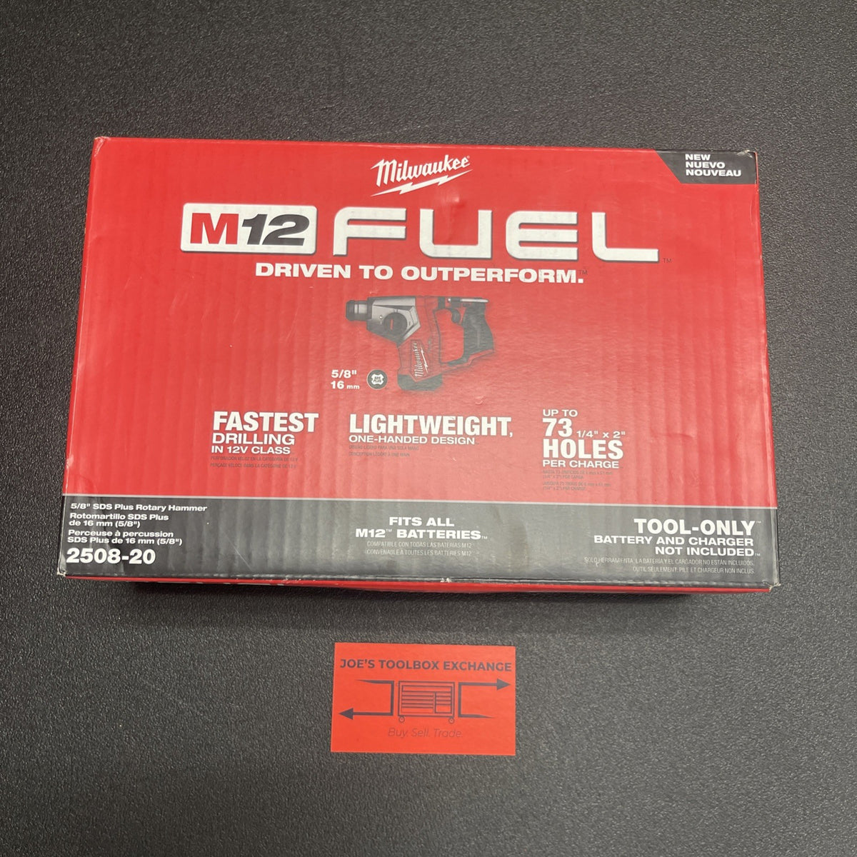 Milwaukee 2508-20 M12 FUEL 5/8" SDS Plus Rotary Hammer