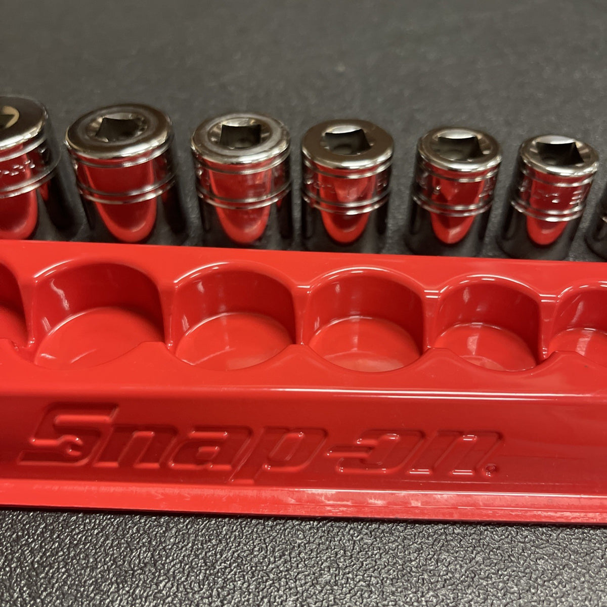 Snap-on 14pc 214FSY 3/8” Drive SAE shallow Socket Set  1/4” To 1” 6 Point Chrome