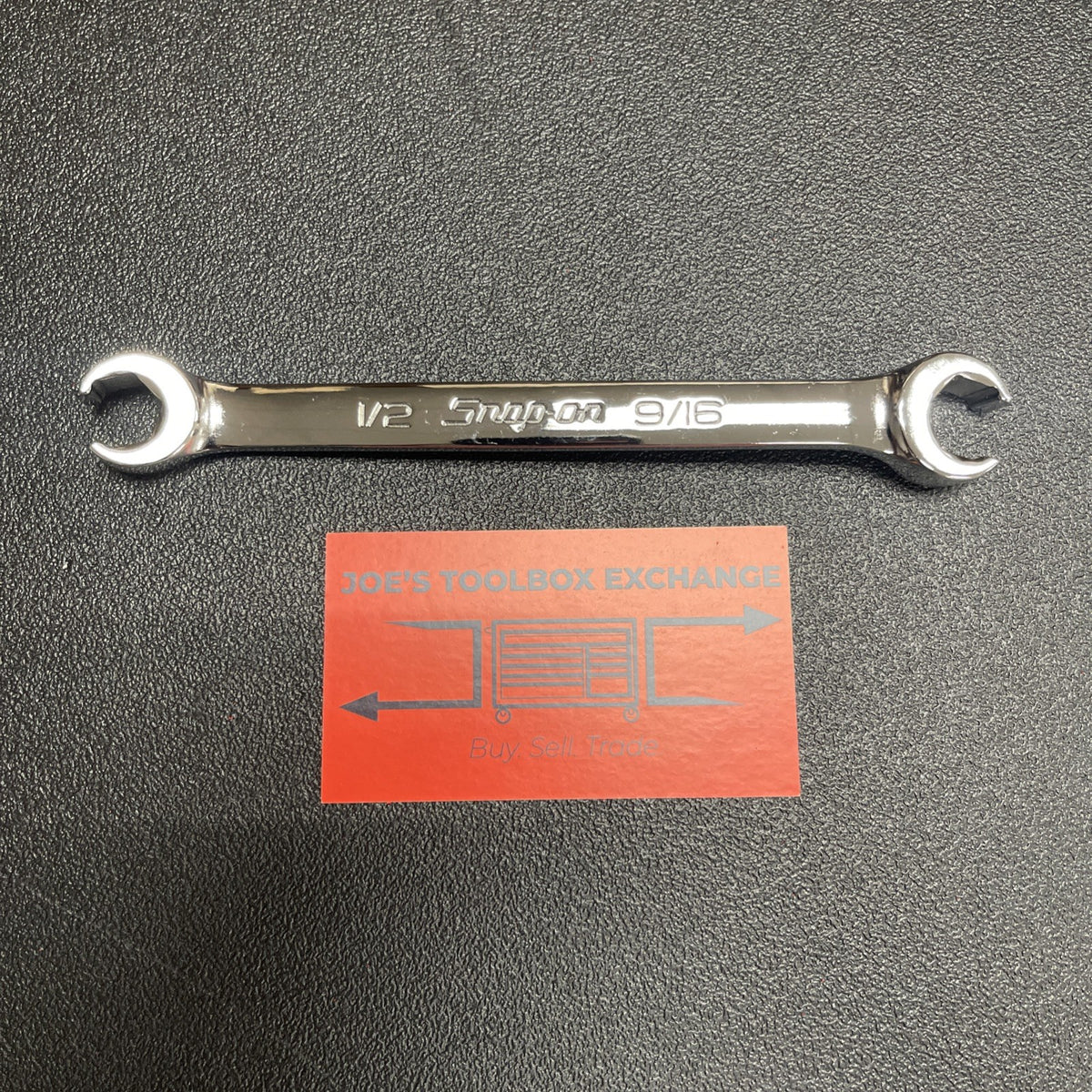 Snap-On Tools SAE NEW 1/2" 9/16" SAE Double Flare Nut 6pt Line Wrench RXFS1618B
