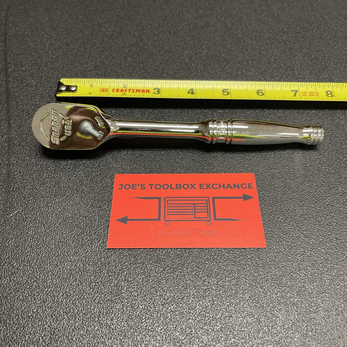 Snap-on Tools USA Used 3/8" Drive Fine Tooth Standard Handle Chrome Ratchet F80