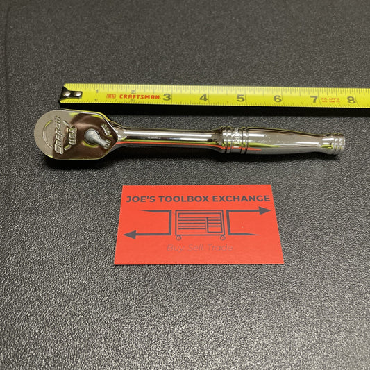 Snap-on Tools USA Used 3/8" Drive Fine Tooth Standard Handle Chrome Ratchet F80