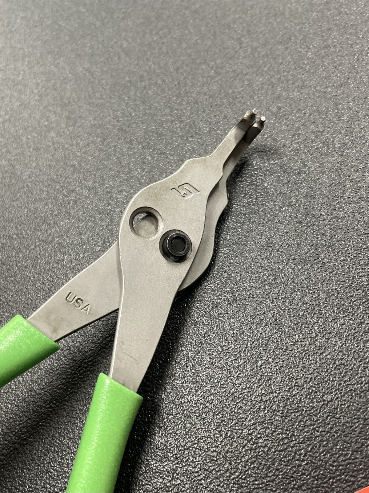 Snap-on Tools USA NEW STYLE GREEN  .070 Tip 90° Snap Ring Pliers SRPCR7090G
