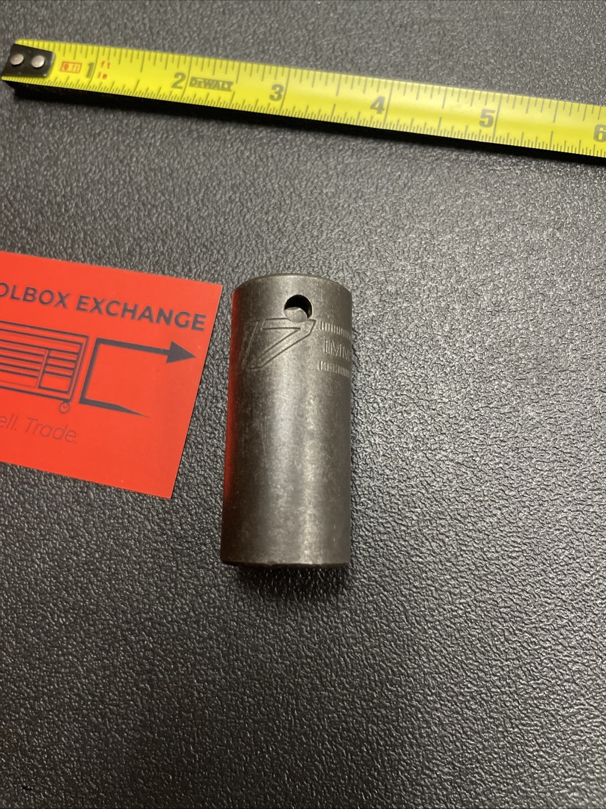 Snap-on Tools USA 1/2" Drive 17mm Metric SEMI DEEP 6pt Impact Socket IMMS170