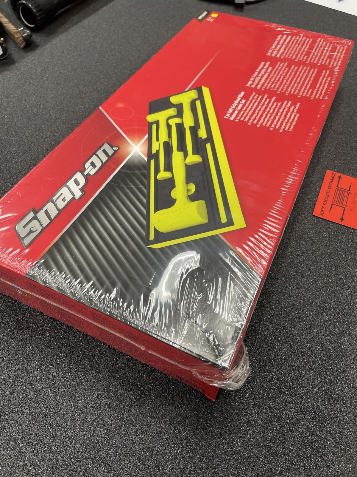 New Snap-on™ HBFE302FHV 24 20 48 oz Hi-Viz Flat Faced Dead Blow Hammer Foam Set