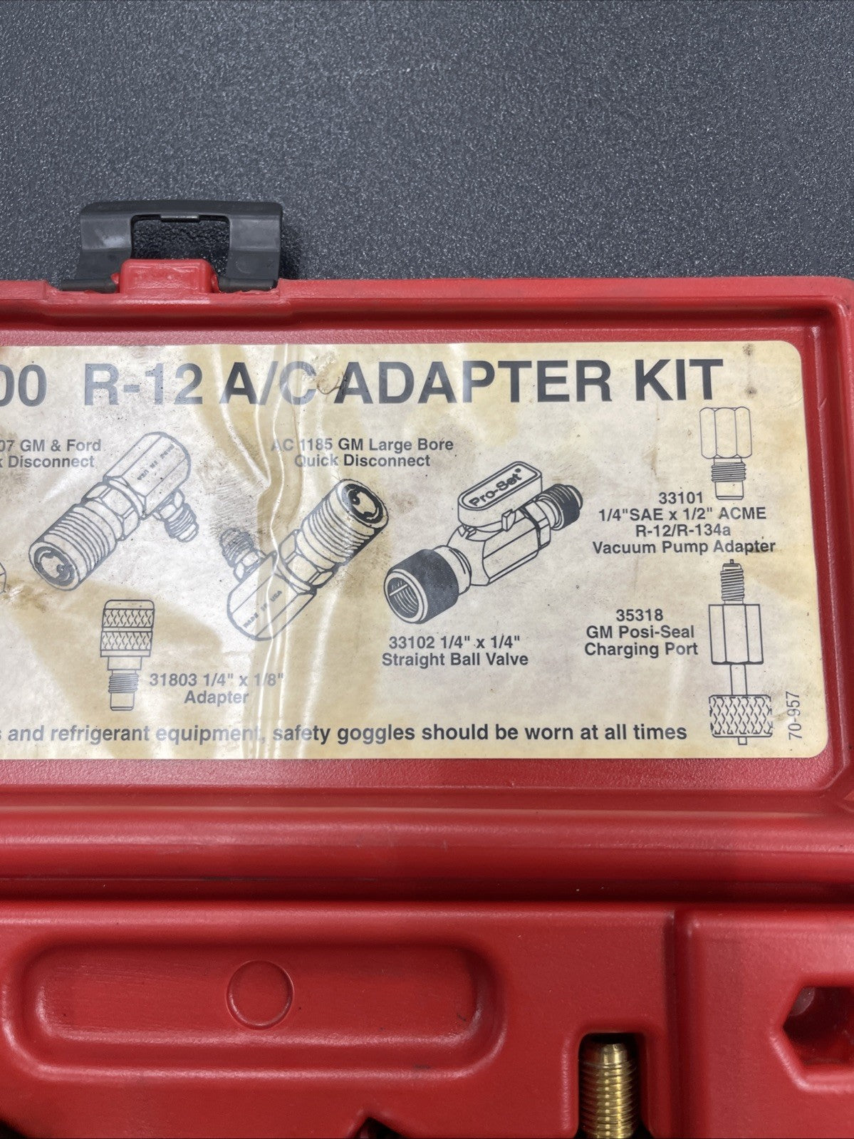 Mac Tools AC3500  R-12 A/C Adapter Kit  Pro Set