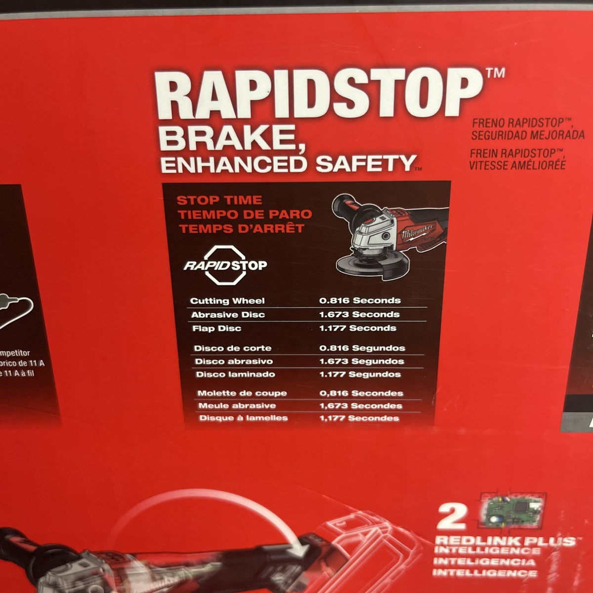 Milwaukee 2888-20 M18 FUEL 4-1/2"/5 Variable Speed Braking Grinder Paddle Switch