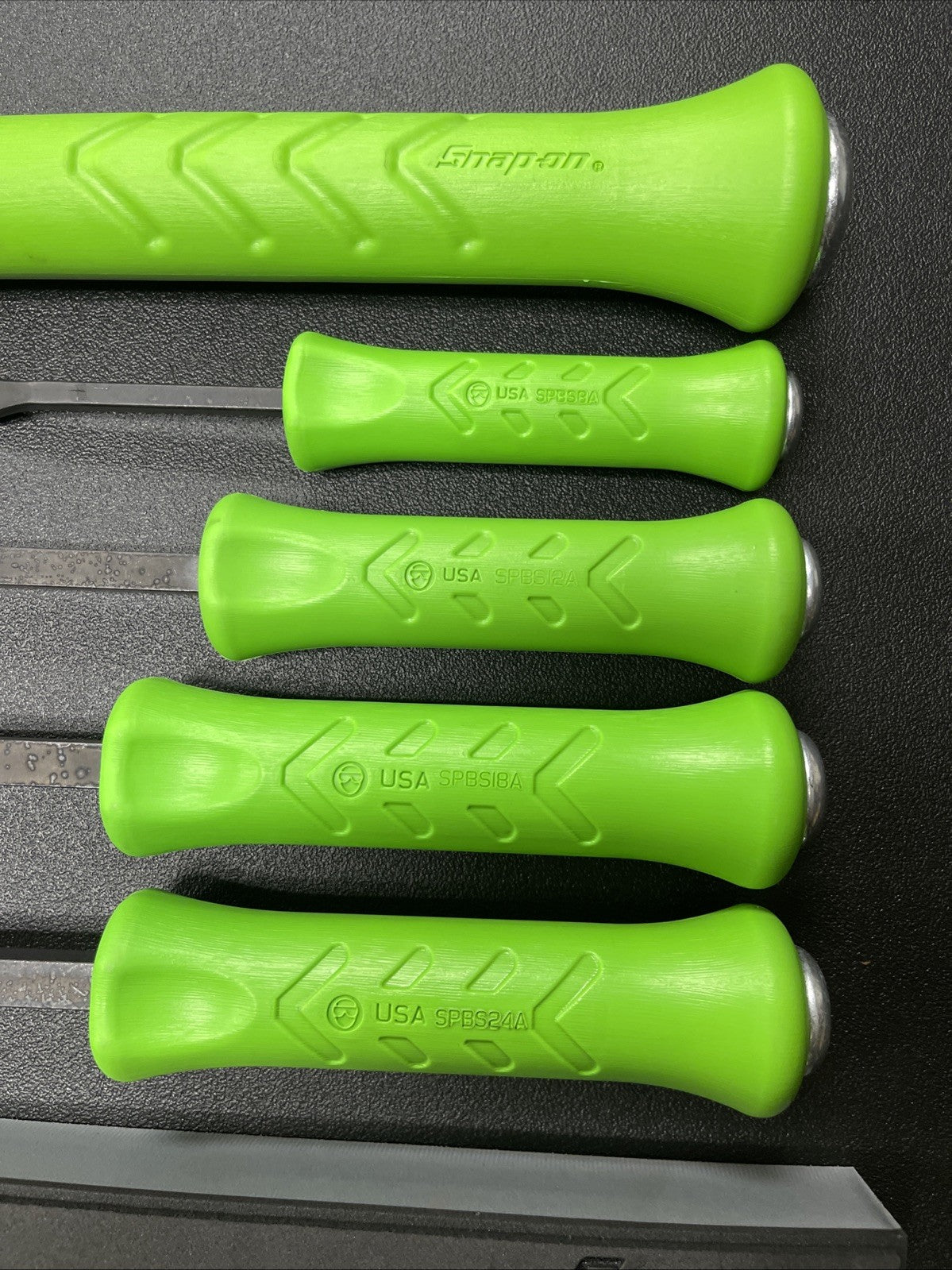 Snap-on USA 5-Piece Green Striking Prybar & Chisel Foam Set SPBSDC705DTFG