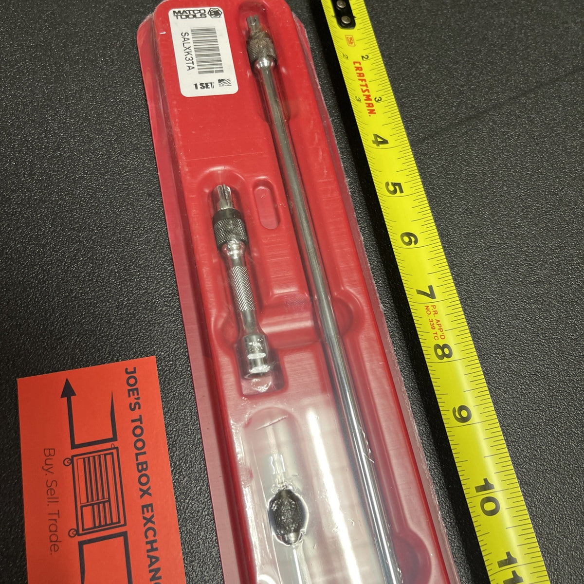 Matco 1/4" Drive 3-Pc Locking Chrome Extension Set SALXK3TA