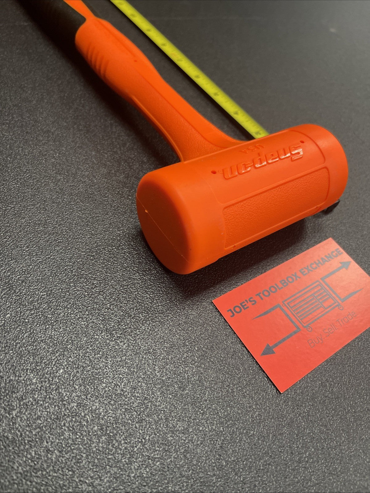 Snap-on 32oz Soft Grip Dead Blow Hammer (Orange) HBFE32 NEW!