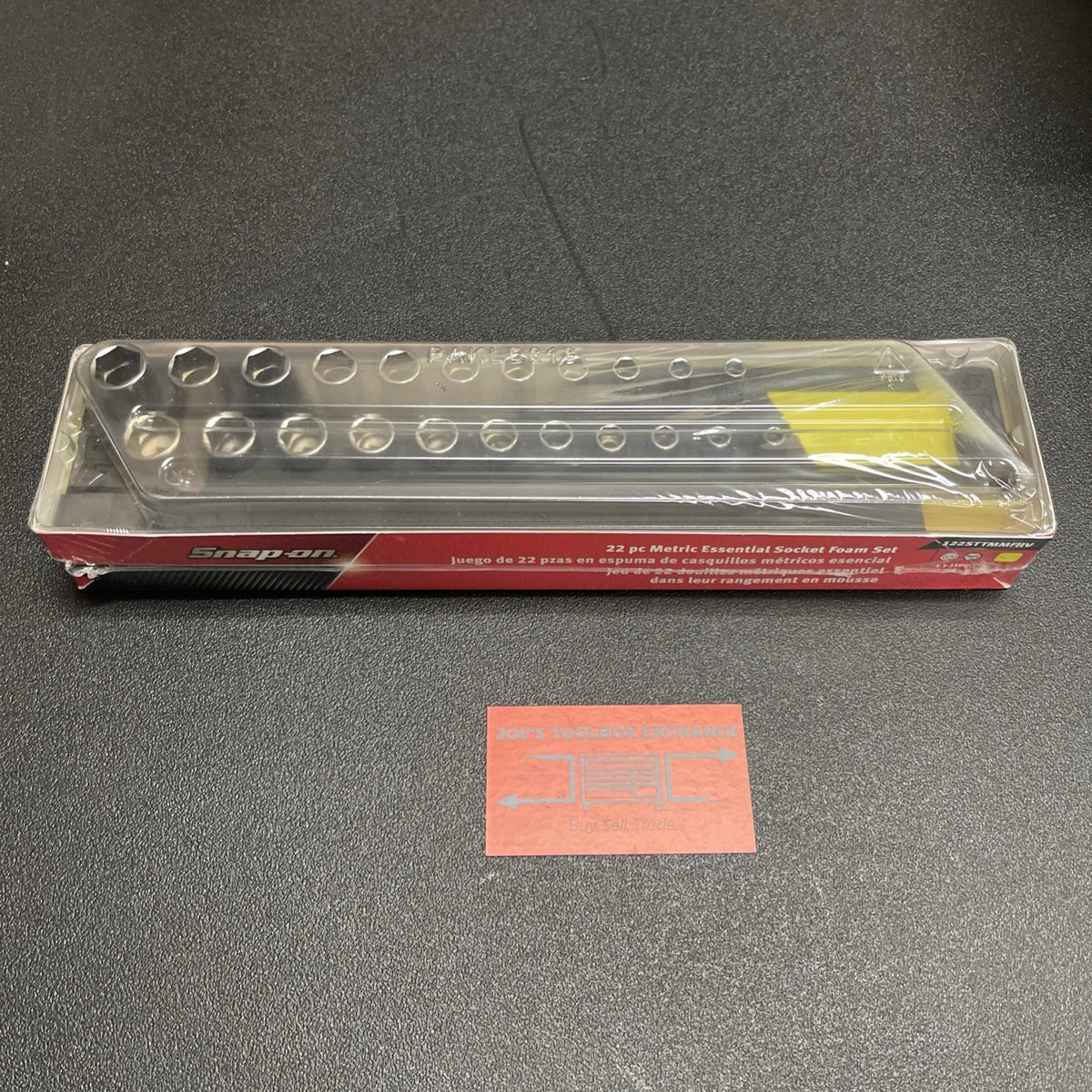 New Snap-on 22pc 1/4" drive Metric  Shallow & Deep Socket Set 122STTMMFHV Hi-Viz