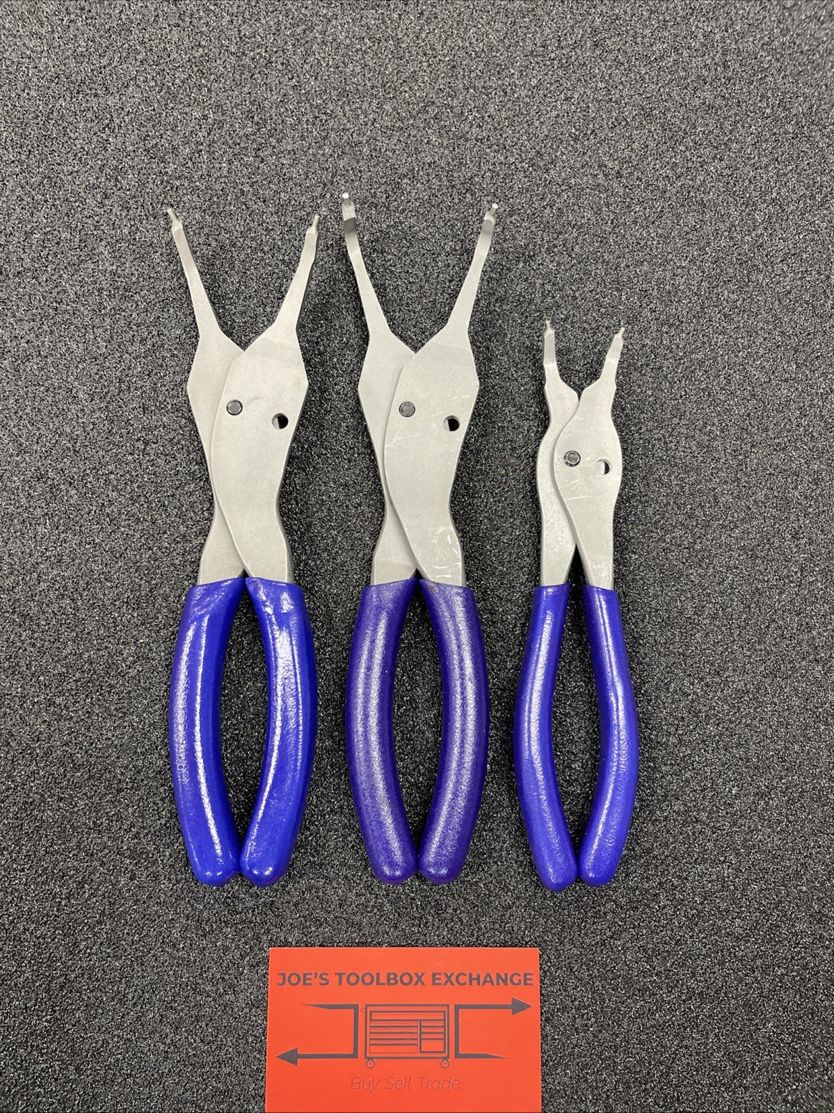 Snap-on USA NEW DARK PURPLE 3pc Snap Ring Plier Set SRPC9090A SRPC7045 SRPC7045