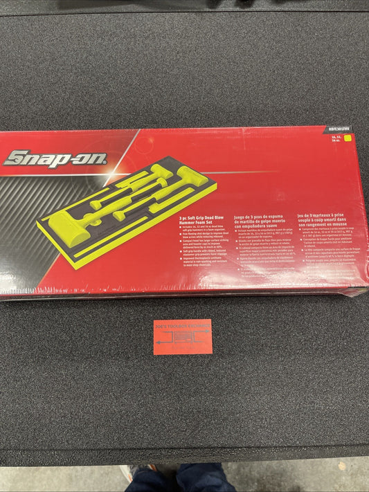 New Snap-on HBFE301FHV 16 32 56 oz Orange Dead Blow Hammer Foam Set HBFE16