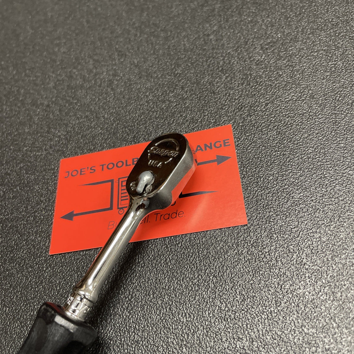 Snap-on USA NEW 1/4" Dr. CLASSIC BLACK Hard Handle Long Ratchet THLD72BK THLD72