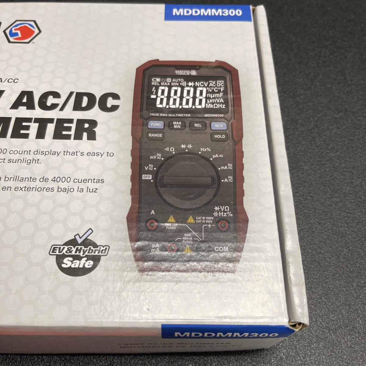 Matco Tools NEW MDDMM300 1000V True RMS AC/DC Multimeter
