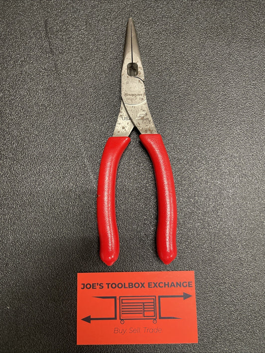 Snap-on Tools USA RED 8" Talon Soft Grip Needle Nose Pliers w/ Cutter 196ACF